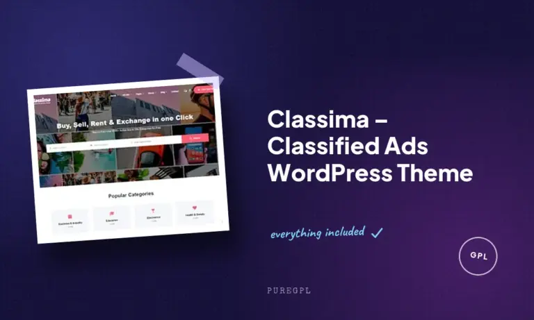 classima classified ads wordpress theme