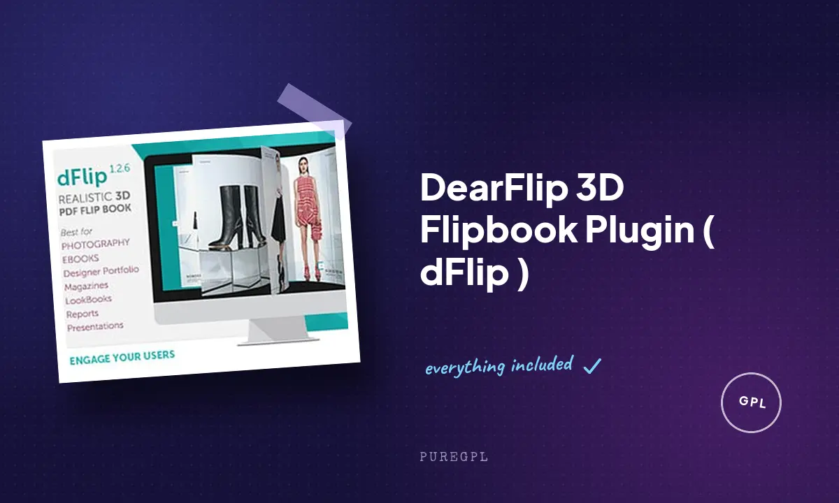 DearFlip 3D Flipbook Plugin ( dFlip )