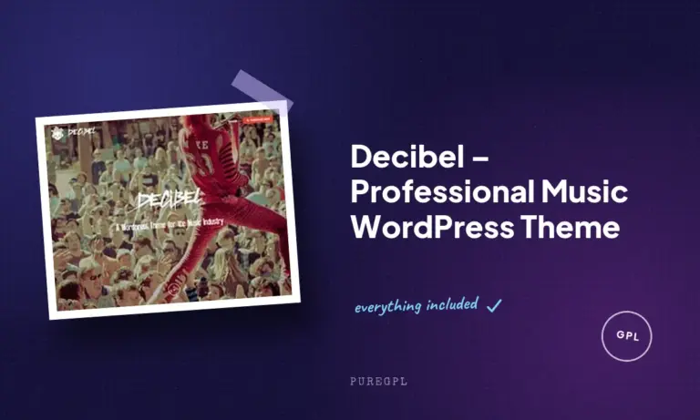 decibel professional music wordpress theme