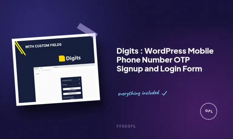 digits wordpress mobile phone number otp signup and login form