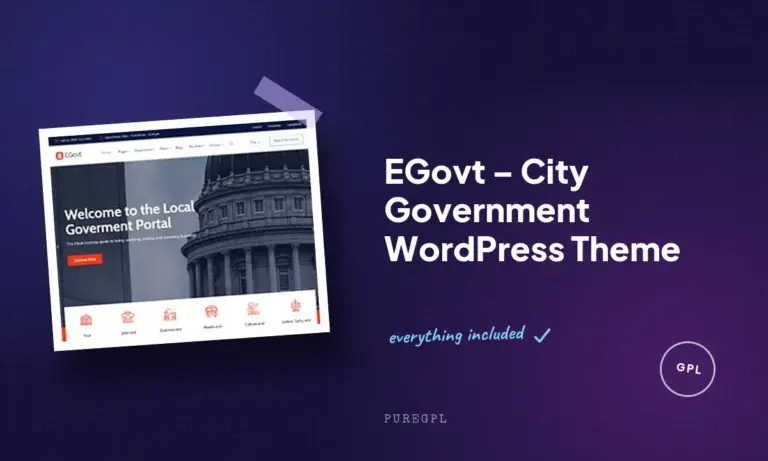 egovt city government wordpress theme