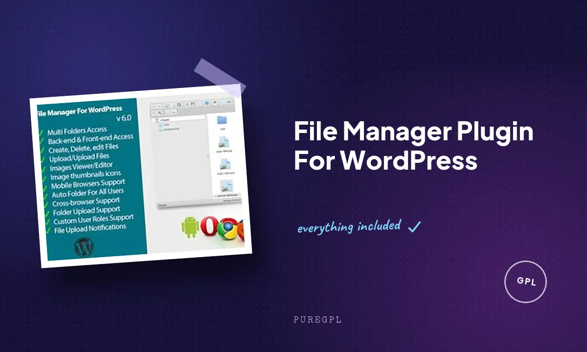 File Manager Plugin For WordPress