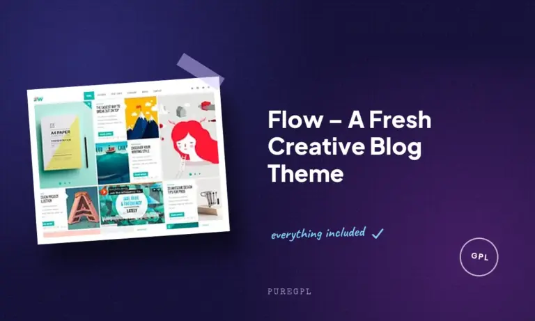 flow a fresh creative blog theme