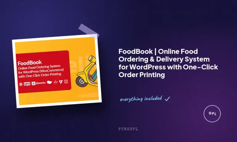 foodbook online food ordering delivery system for wordpress with one click order printing