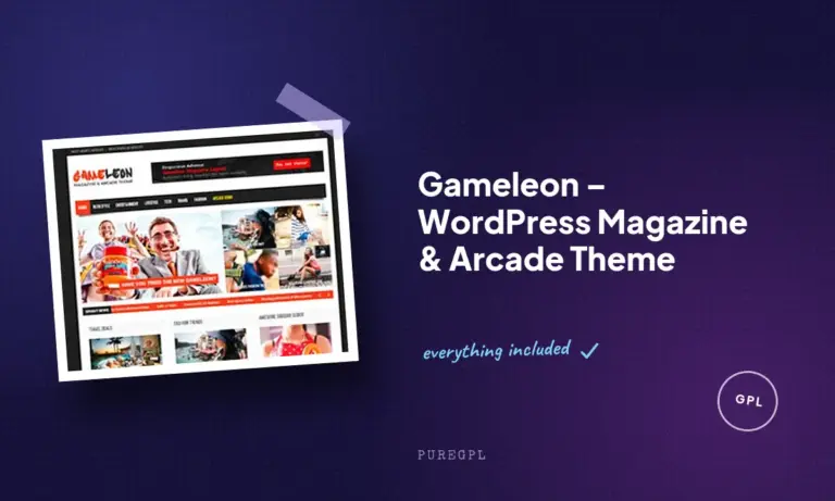 gameleon wordpress magazine arcade theme