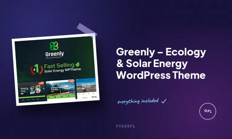 greenly ecology solar energy wordpress theme