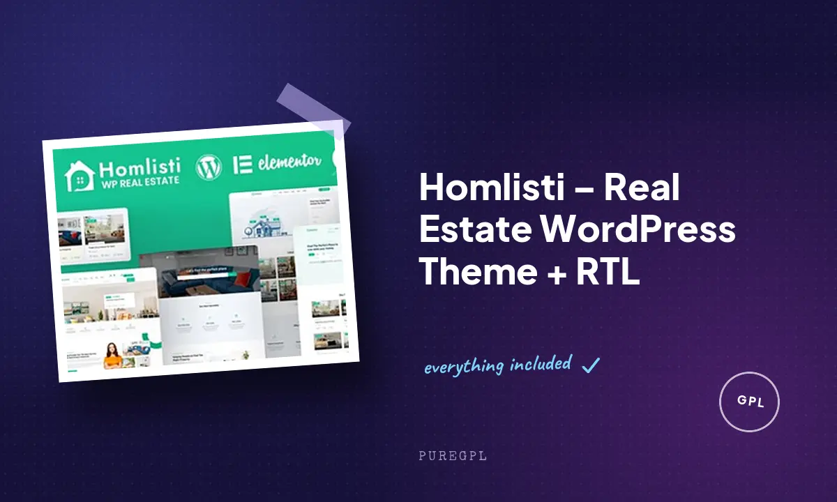 Homlisti – Real Estate WordPress Theme + RTL
