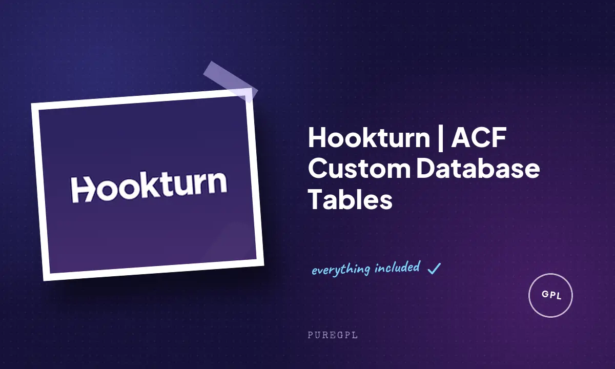 Hookturn | ACF Custom Database Tables