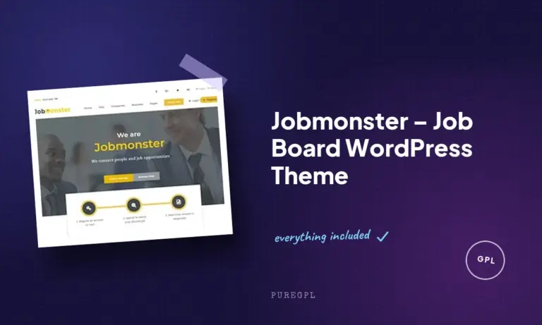 jobmonster job board wordpress theme