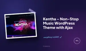 kentha non stop music wordpress theme with ajax