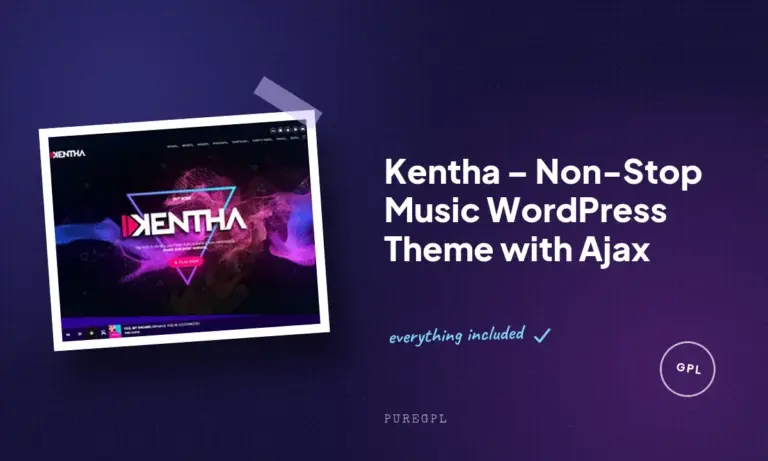 kentha non stop music wordpress theme with ajax