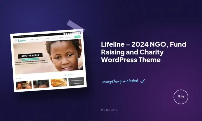 lifeline 2024 ngo fund raising and charity wordpress theme