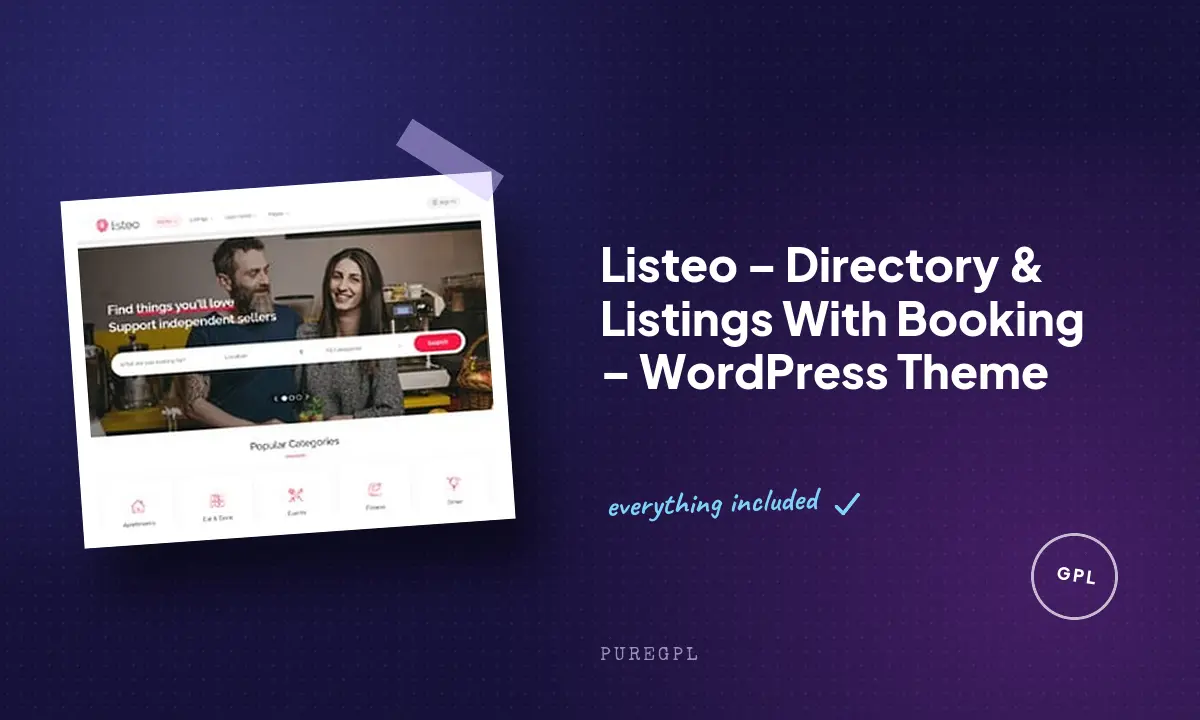 Listeo – Directory & Listings With Booking – WordPress Theme