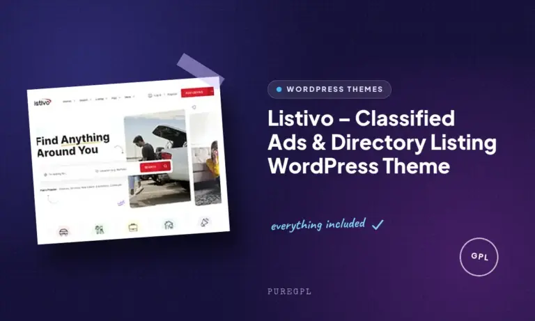 listivo classified ads directory listing wordpress theme