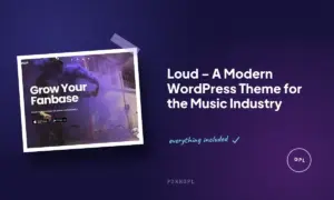 loud a modern wordpress theme for the music industry