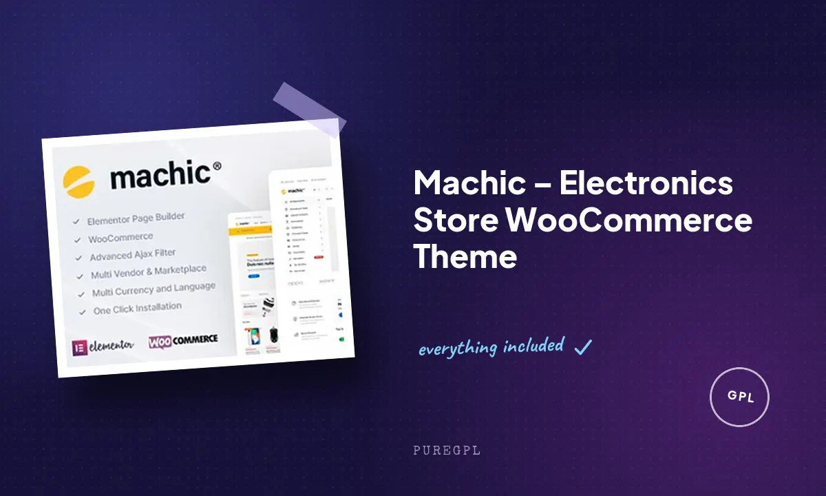 Machic – Electronics Store WooCommerce Theme