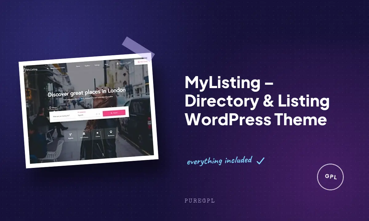 MyListing – Directory & Listing WordPress Theme