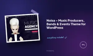 noisa music producers bands events theme for wordpress