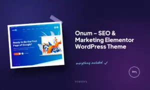 onum seo marketing elementor wordpress theme