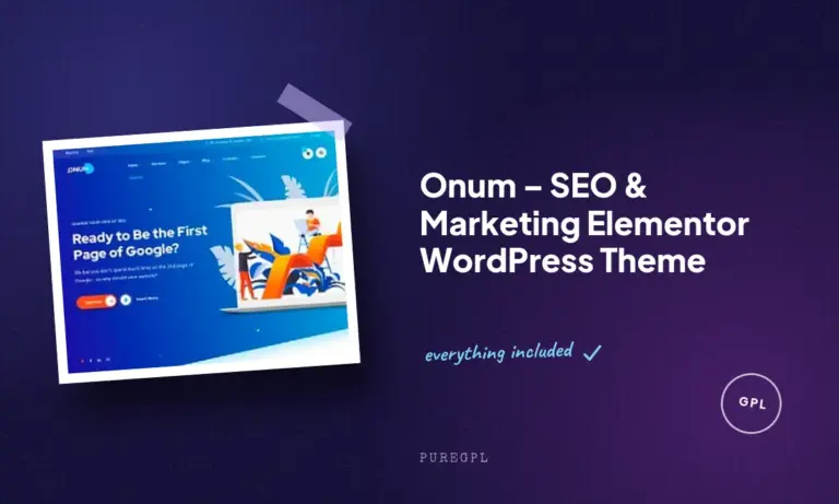 onum seo marketing elementor wordpress theme