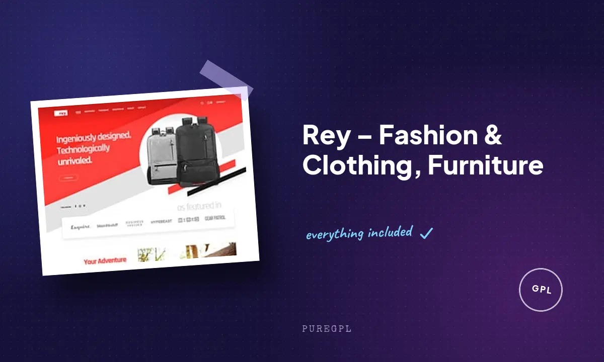 Rey – Fashion & Clothing, Furniture