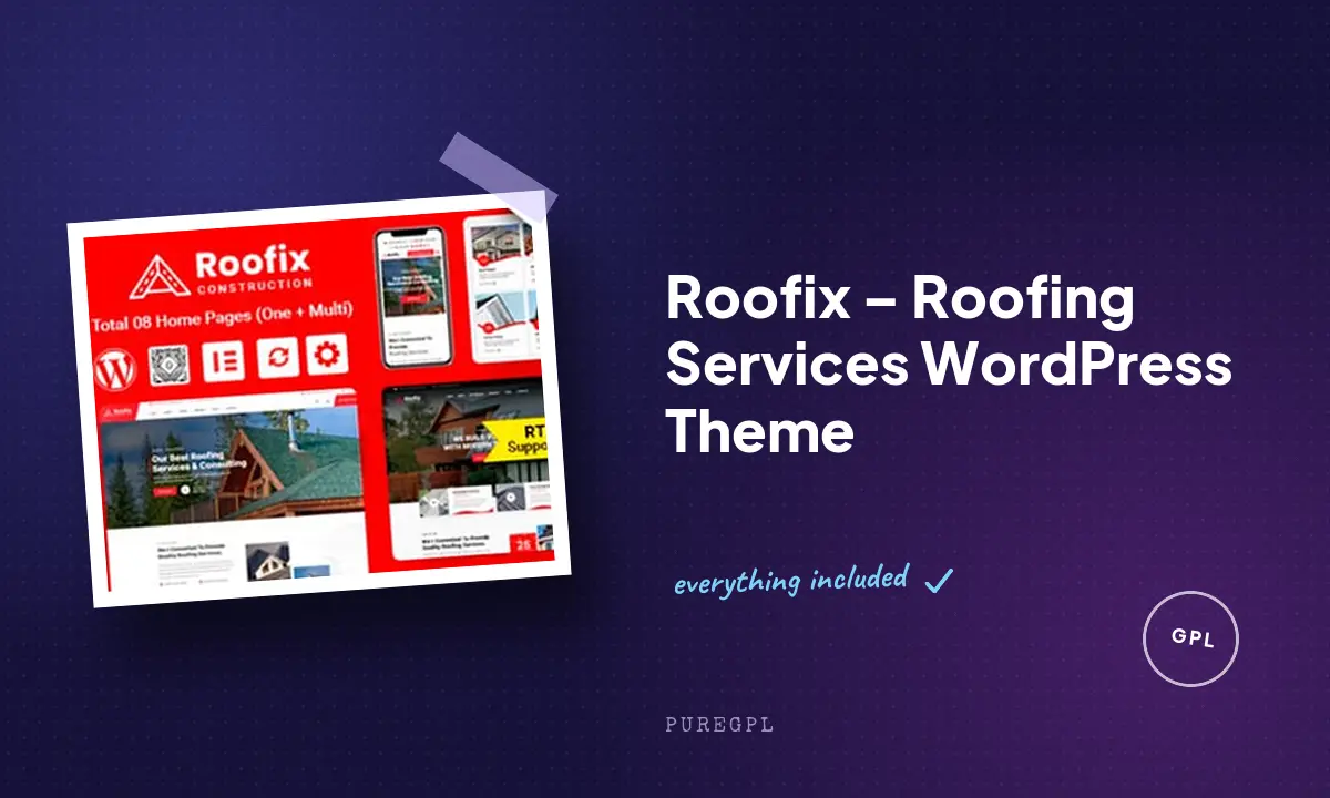 Roofix – Roofing Services WordPress Theme