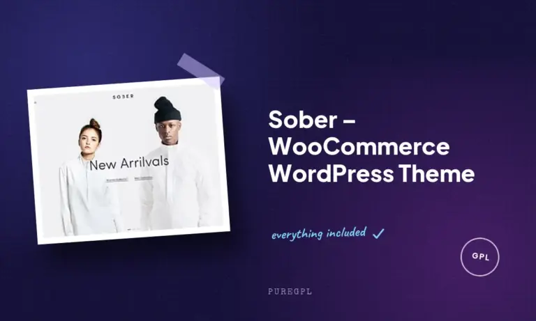 sober woocommerce wordpress theme