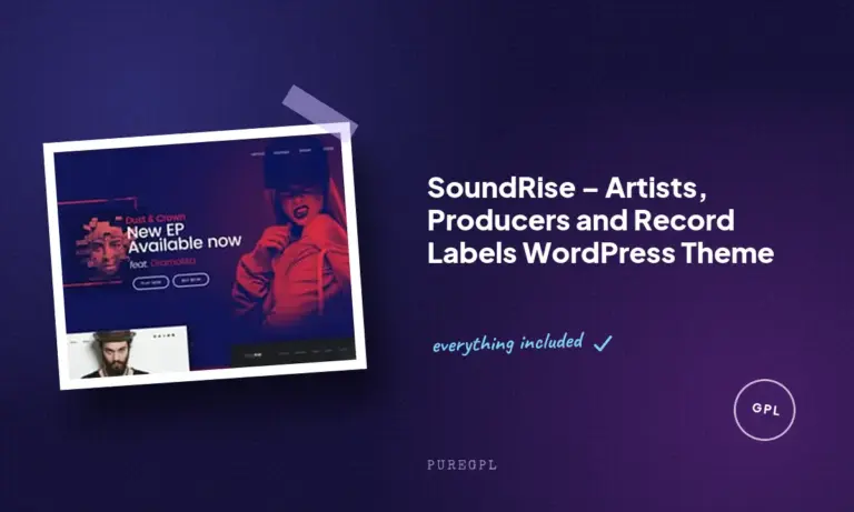 soundrise artists producers and record labels wordpress theme