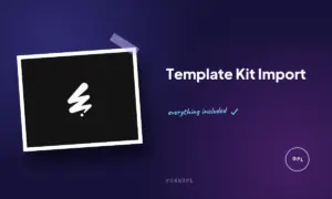 template kit import