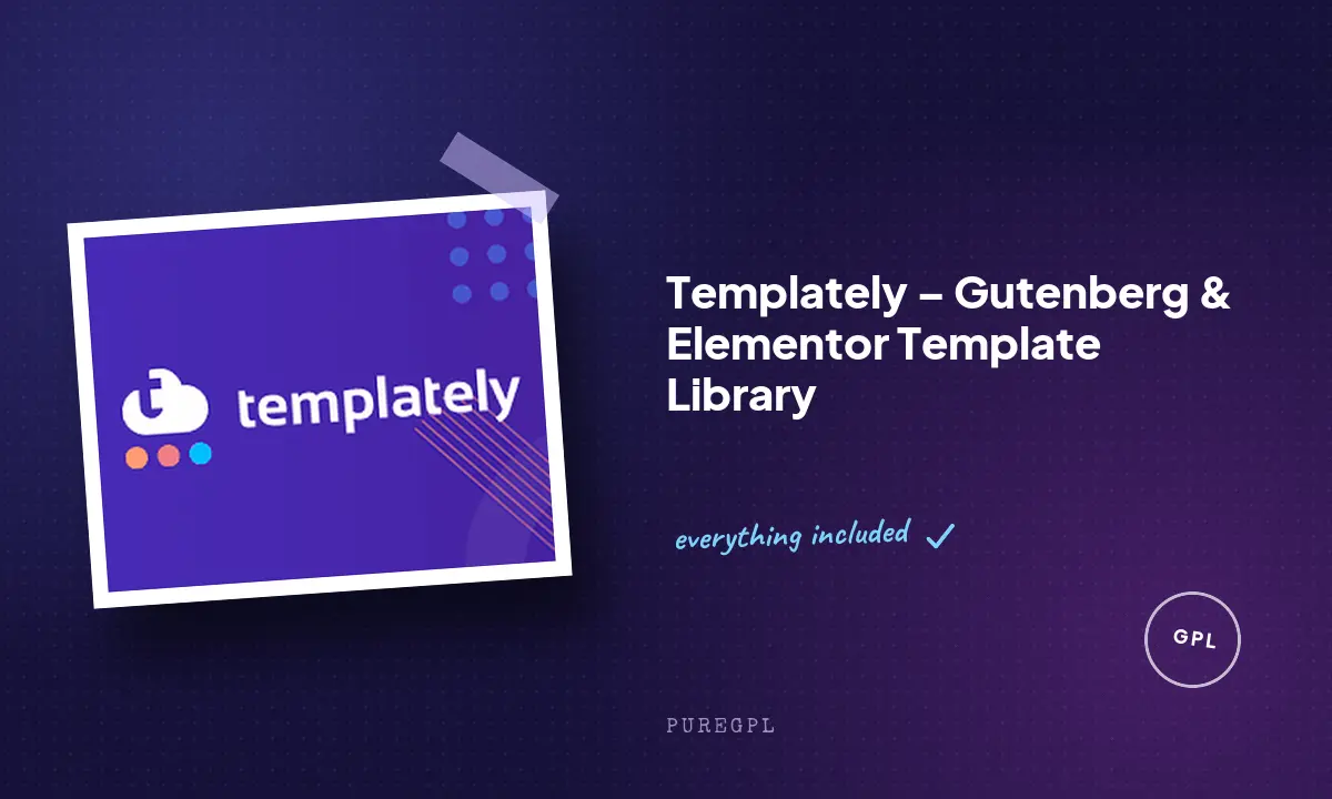 Templately – Gutenberg & Elementor Template Library