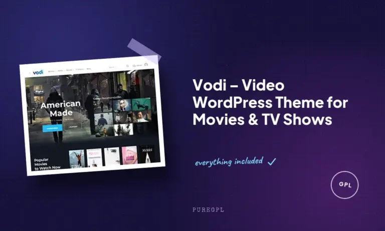 vodi video wordpress theme for movies tv shows