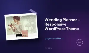 wedding planner responsive wordpress theme