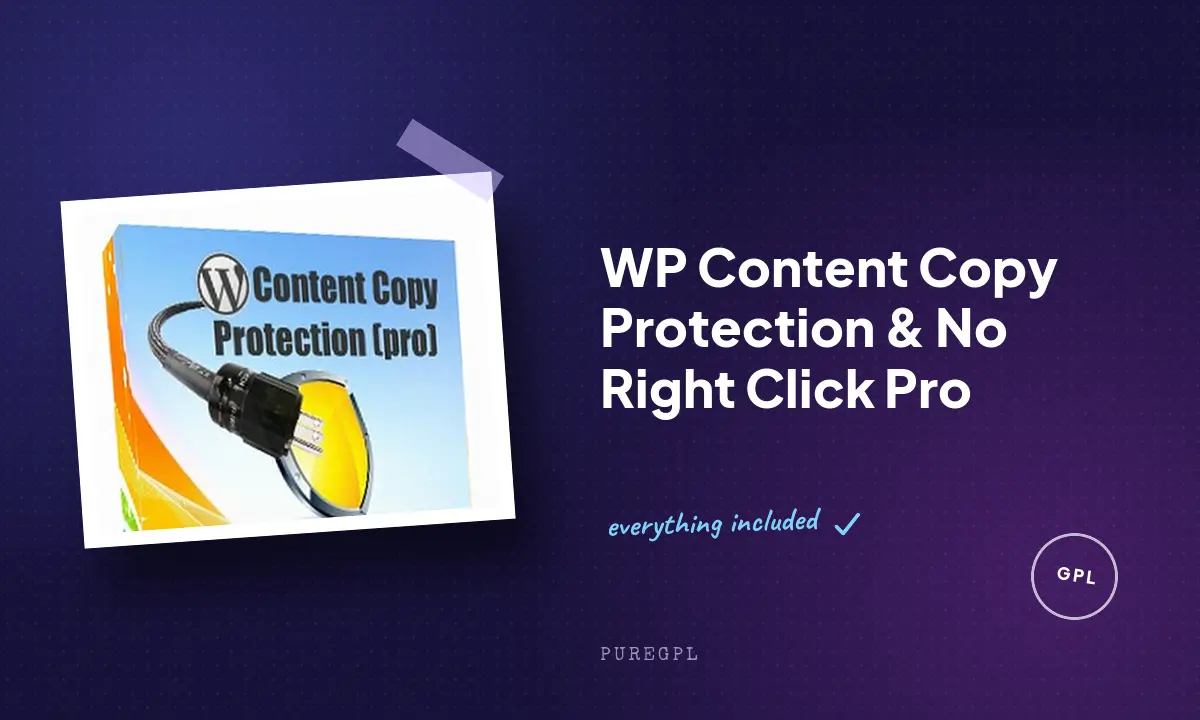 WP Content Copy Protection & No Right Click Pro