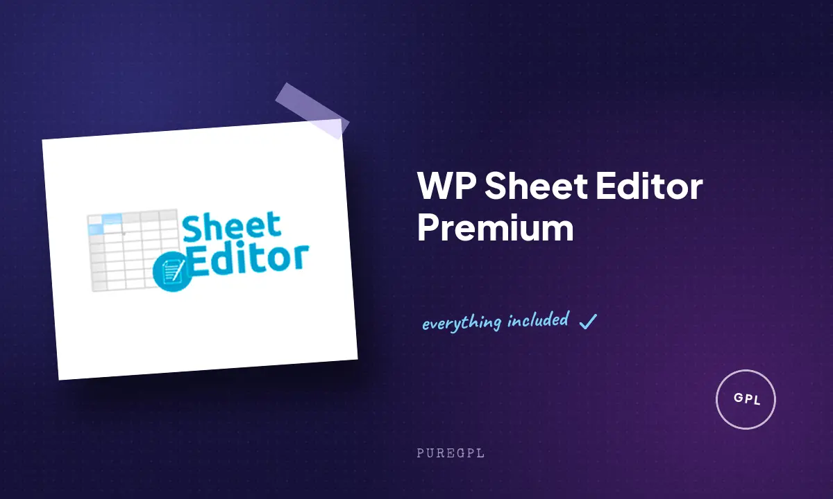 WP Sheet Editor Premium