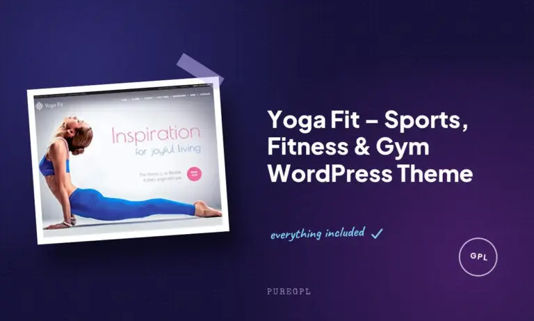 yoga fit sports fitness gym wordpress theme