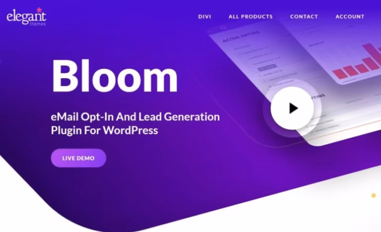 Elegant Themes Bloom Email Opt Ins