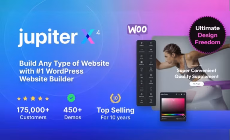 JupiterX – Website Builder For WordPress WooCommerce