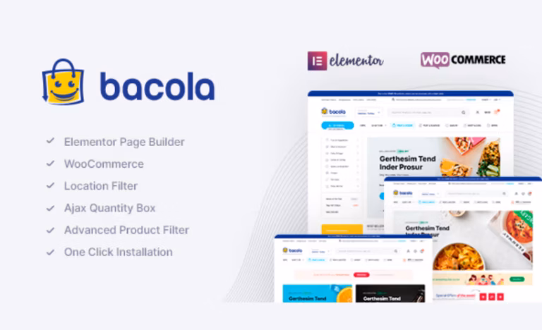 Bacola – Grocery Store and Food eCommerce Theme