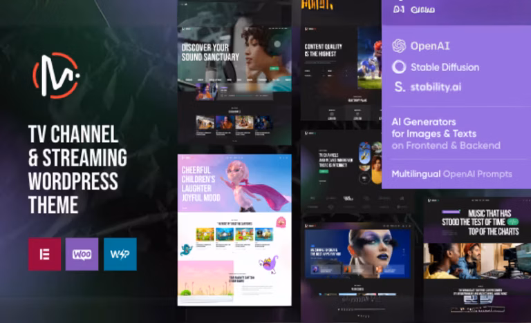 MediaFlex – TV Channel Streaming WordPress Theme