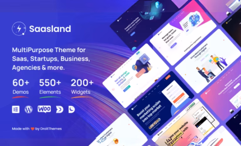 Saasland – MultiPurpose WordPress Theme for Saas Startup