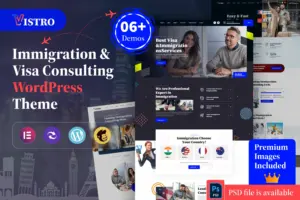Vistro – Immigration Visa Consulting WordPress Theme